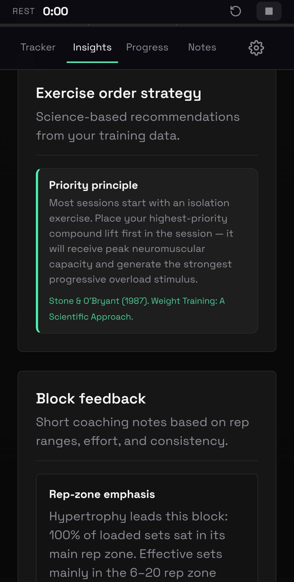Exercise Order